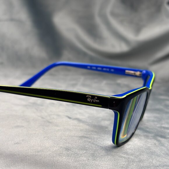 Ray-Ban RB1536 3600 Eyeglasses Black Blue Square Full Rim Frame 48-16-130 - Picture 5 of 7